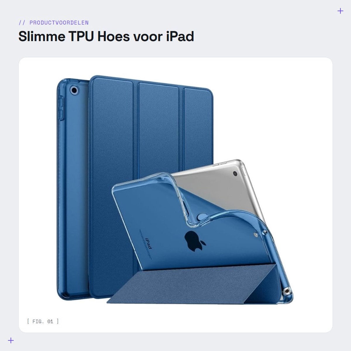 Dailygoods- iPad Hoes Slim - iPad Hoes 9e Generatie - iPad Hoes 8e Generatie - iPad Hoes 7e Generatie - Auto Wake/Sleep - 10.2 Inch - Tablethoes