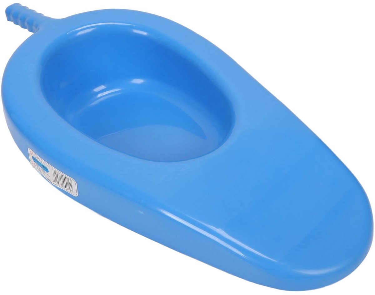 Dailygoods- Urinoir Draagbaar - Plastic Bak met Handvat - Ondersteek voor Ouderen - Toiletten Deksels - Huishoudelijk Gebruik - Geschikt voor Vrouwen - Bedpan