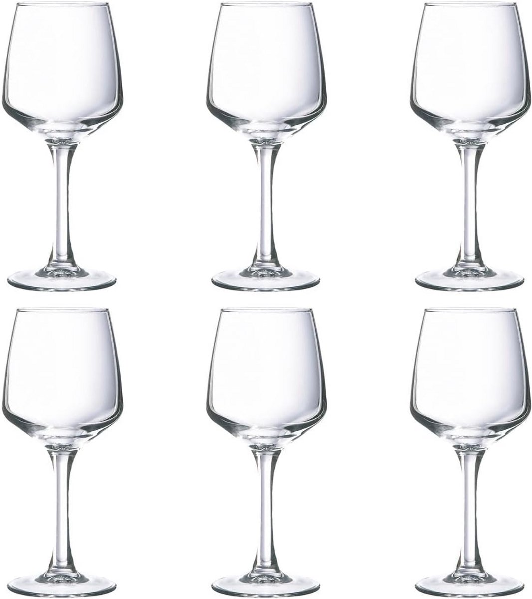 Witte Wijnkelk - Wijnglas Set - Wijn Proeven - Vaatwasserbestendig - 190 ml - Transparant