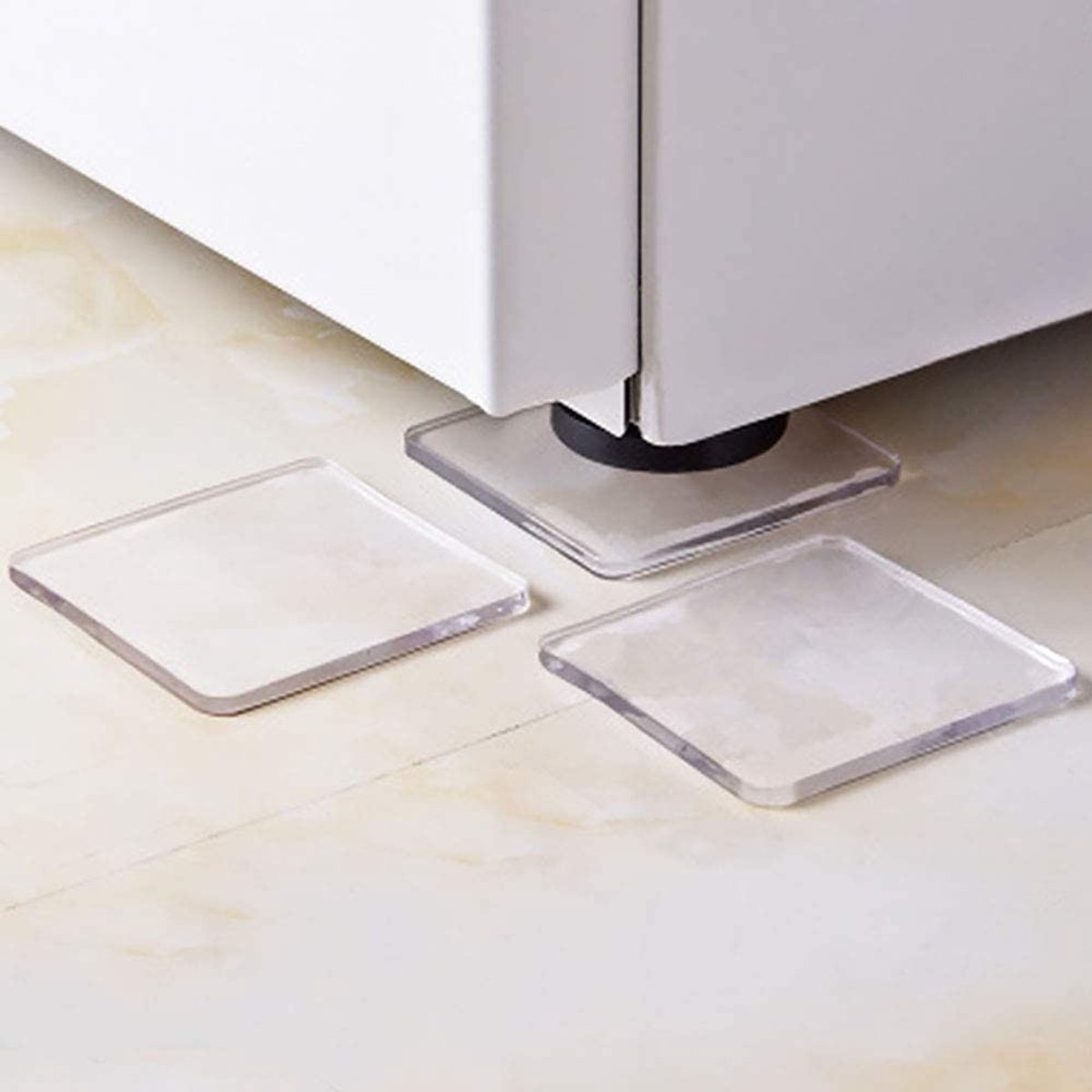 Dailygoods- Trillingsdempers - Antislip Pads - Schokbestendig - Geluidsreductie - Transparant - Set van 8 - Trillingsdemping