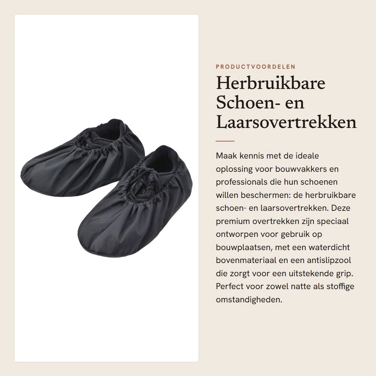 Dailygoods- Schoenovertrekken Antislip - Herbruikbaar - Waterdicht - Wasbaar - 2 Maten - Pasvorm tot Herenmaat 48 - Overschoenen