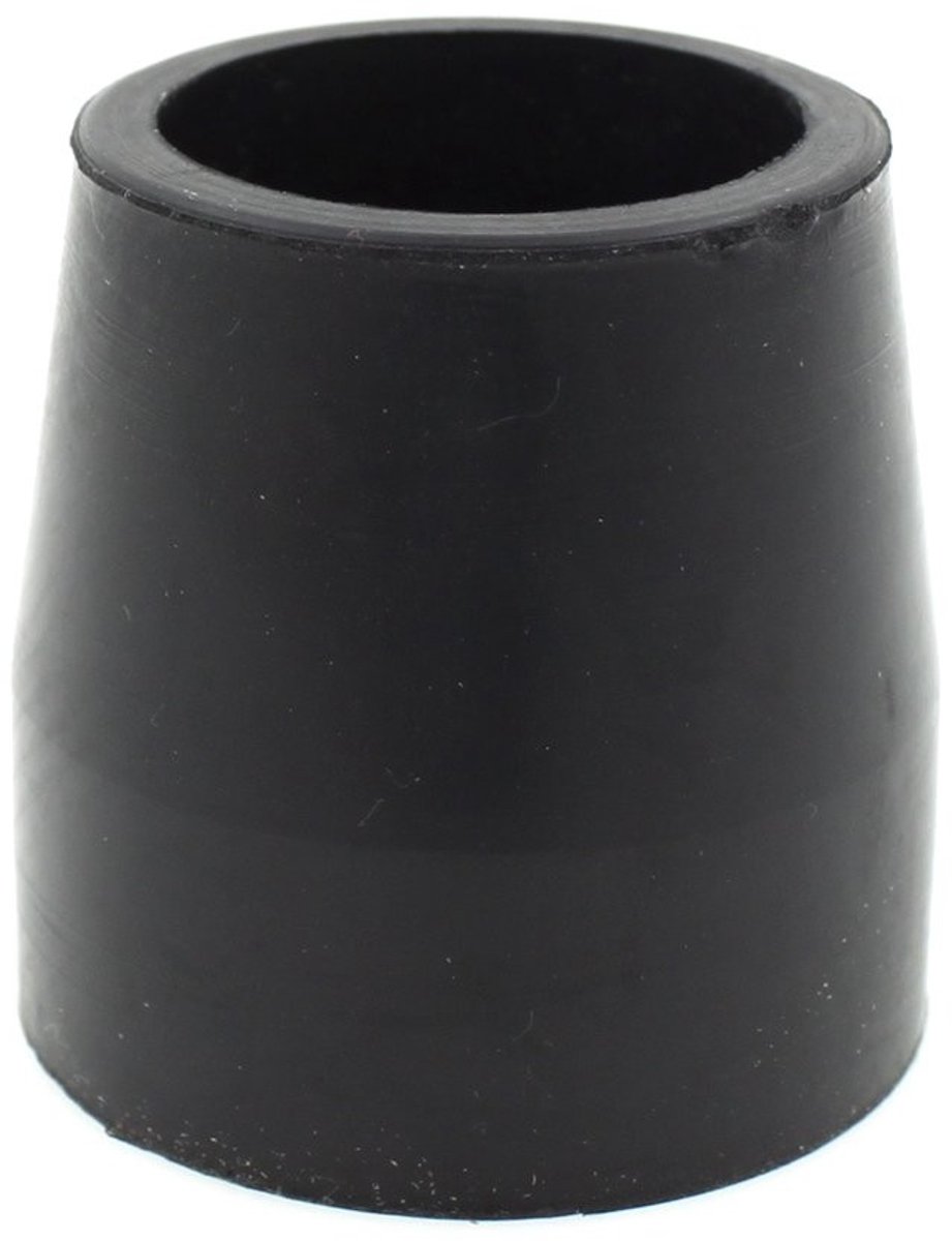 Dailygoods- Ferrules 27mm Zwart - Rubber - Versterkingsring - Geschikt voor Wandelframes - Duurzaam - Verkrijgbaar in Bruin/Grijs - Looprekdop