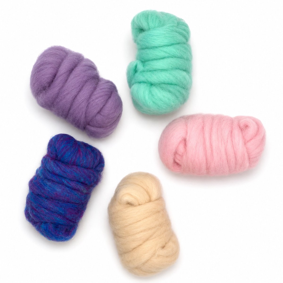 The Wool Family - Corriedale wol voor naaldvilten - Fairy - 5x25g