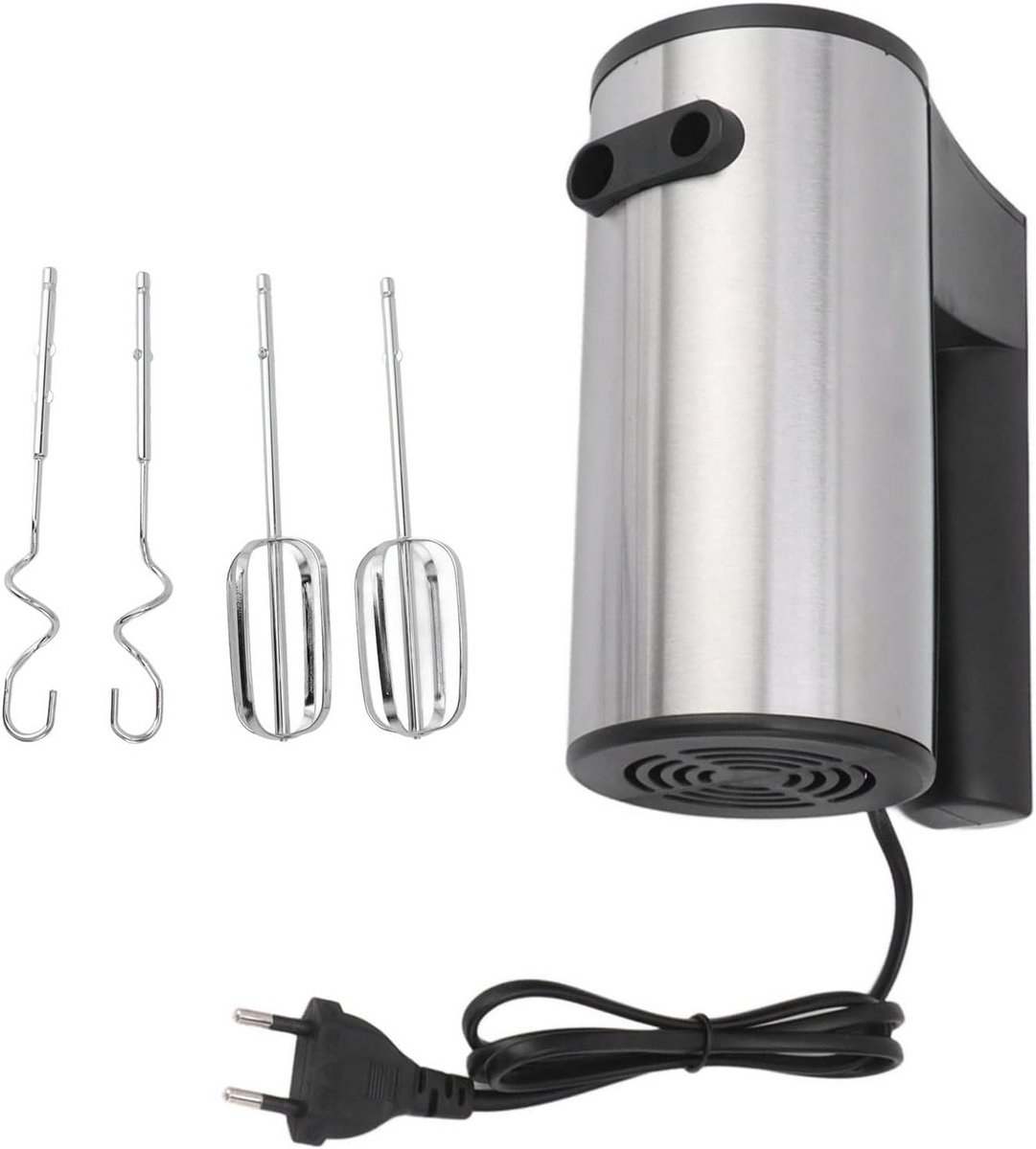 Elektrische Handmixer - Keuken Garde - Snel Mixen - 500 Watt Vermogen - 5 Snelheden - Zilver