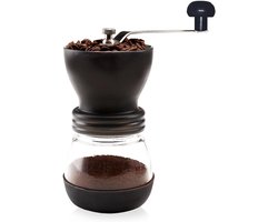 Handmatige Koffiemolen - Bonenmaler - Verse Koffie - Keramische Braam - 350 ml - Zwart