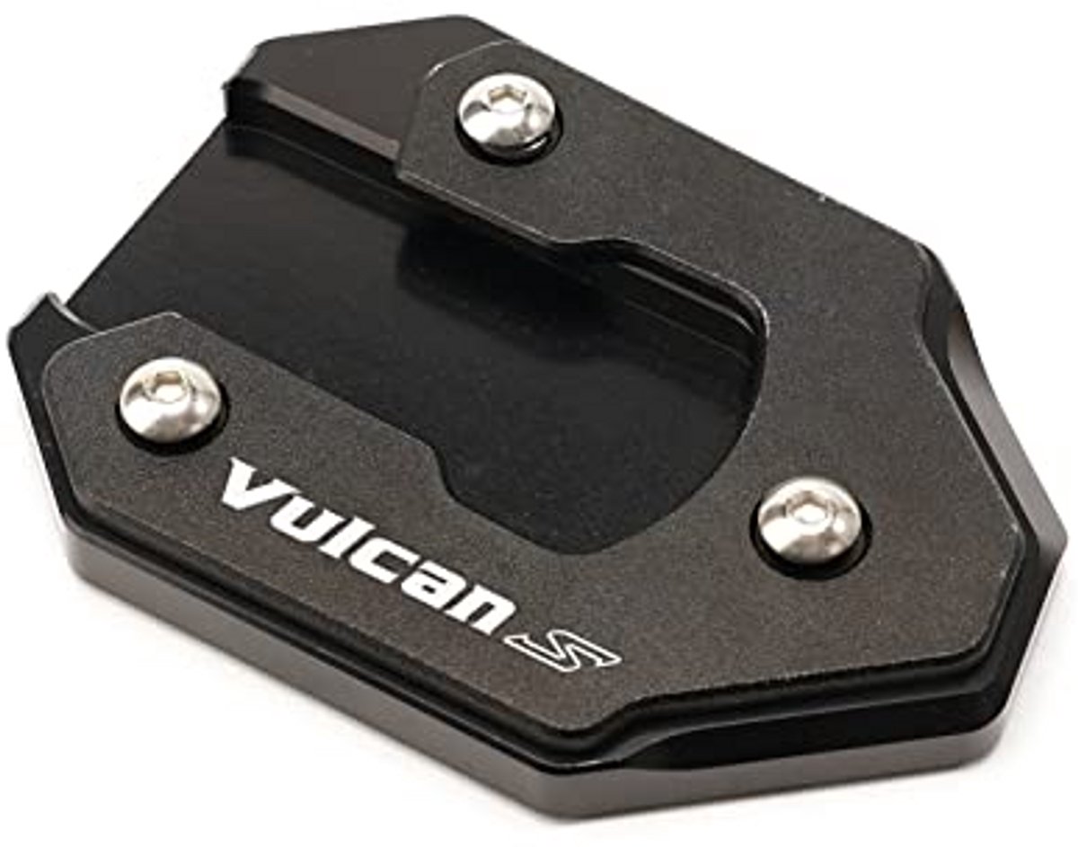 Motorfiets Kickstand Pad - Zijstandaard Voet - Motor Stabiliseren - Vergroot Voetafdruk - 13.5 x 12.3 cm - Zwart