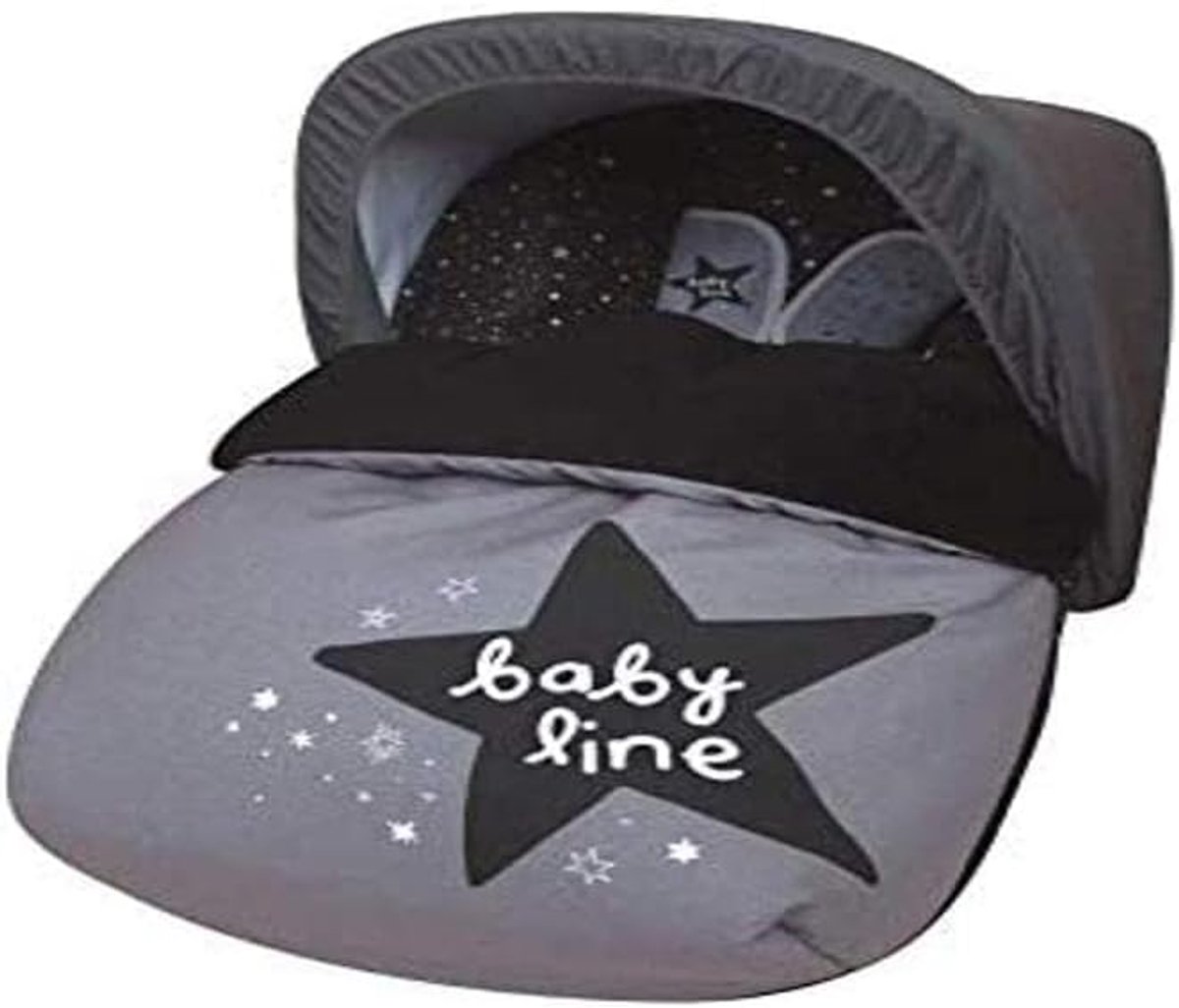 Universele Voetenzak - Fleece Dekentje - Baby Comfort - Inclusief Afdekking - 86 x 55 cm - Zwart