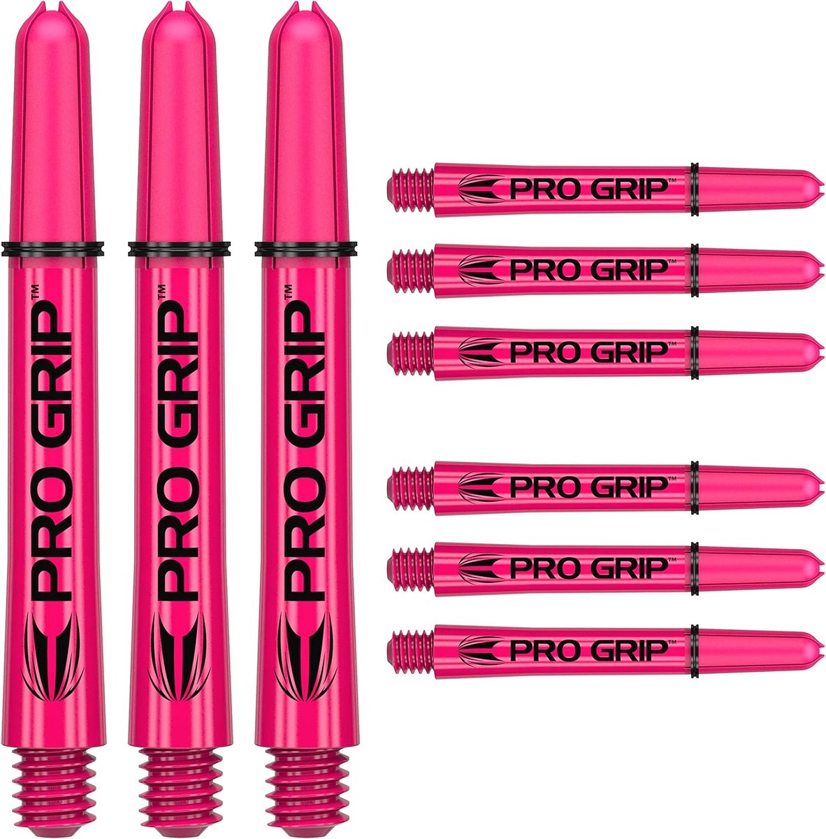 Dart Shafts - Darts Accessoires - Darts Spelen - Pro Grip 3 - Short - Roze