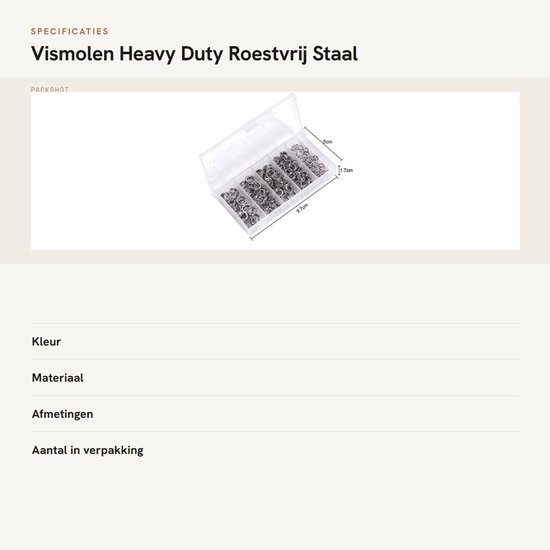 Solidchoice- Vismolen Heavy Duty - Splitringen - Roestvrij Staal - 200 Stuks - Corrosiebestendig - Efficiënte Montage van Solidchoice — afbeelding 4