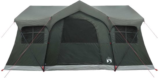 vidaXL - Familietent - Leger - Groen - 10-persoons - Polyester - en - Staal — afbeelding 4
