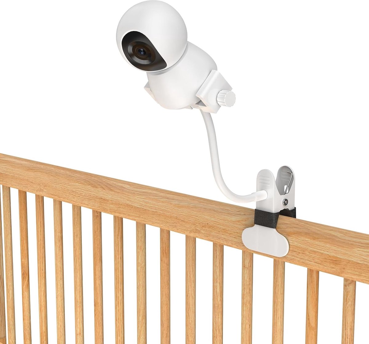 Babyfoon Houder - Camera Clip - Babykamer Monitoren - Universeel Verstelbaar - 10 x 6 x 2 cm - Wit