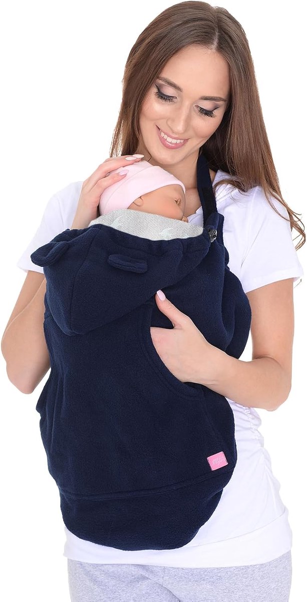 Draagzakhoes Universeel - Baby Cape - Baby Warm Houden - Verstelbare Koordjes - 20 x 65 x 65 cm