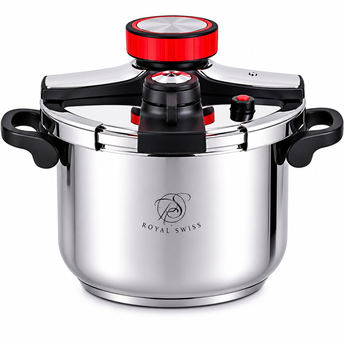 Royal Swiss® snelkookpan 8Liter – Pressure Cooker RVS – slowcooker inductie