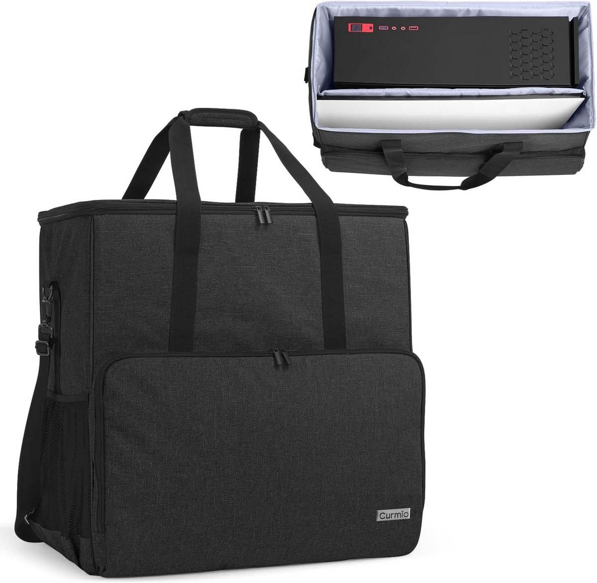 Computer Draagtas - PC Tas - Veilig Transport - Verwijderbare Verdeler - 53 cm - Zwart