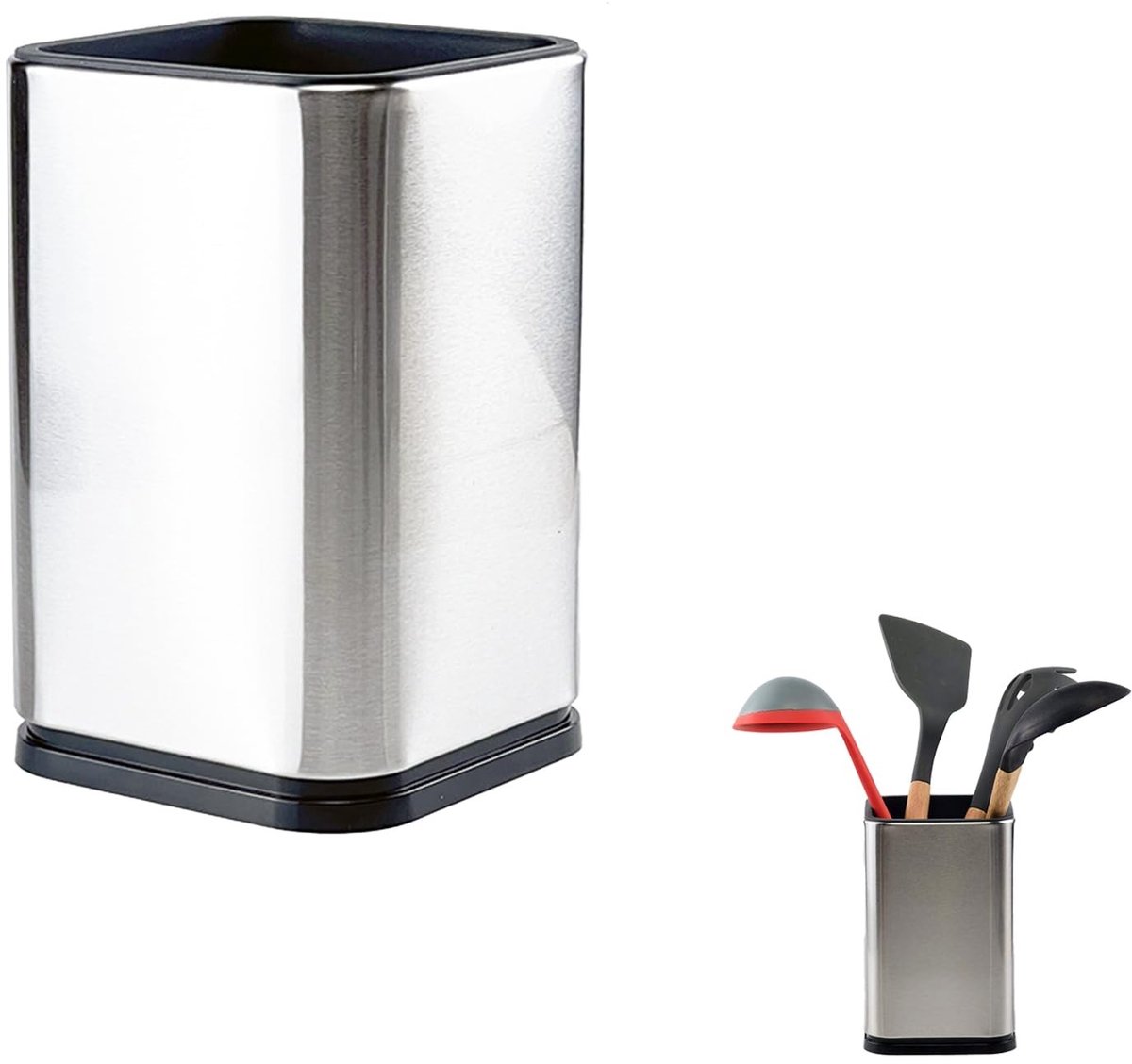 Dailygoods - RVS Bestekhouder voor Keuken met Afvoergat