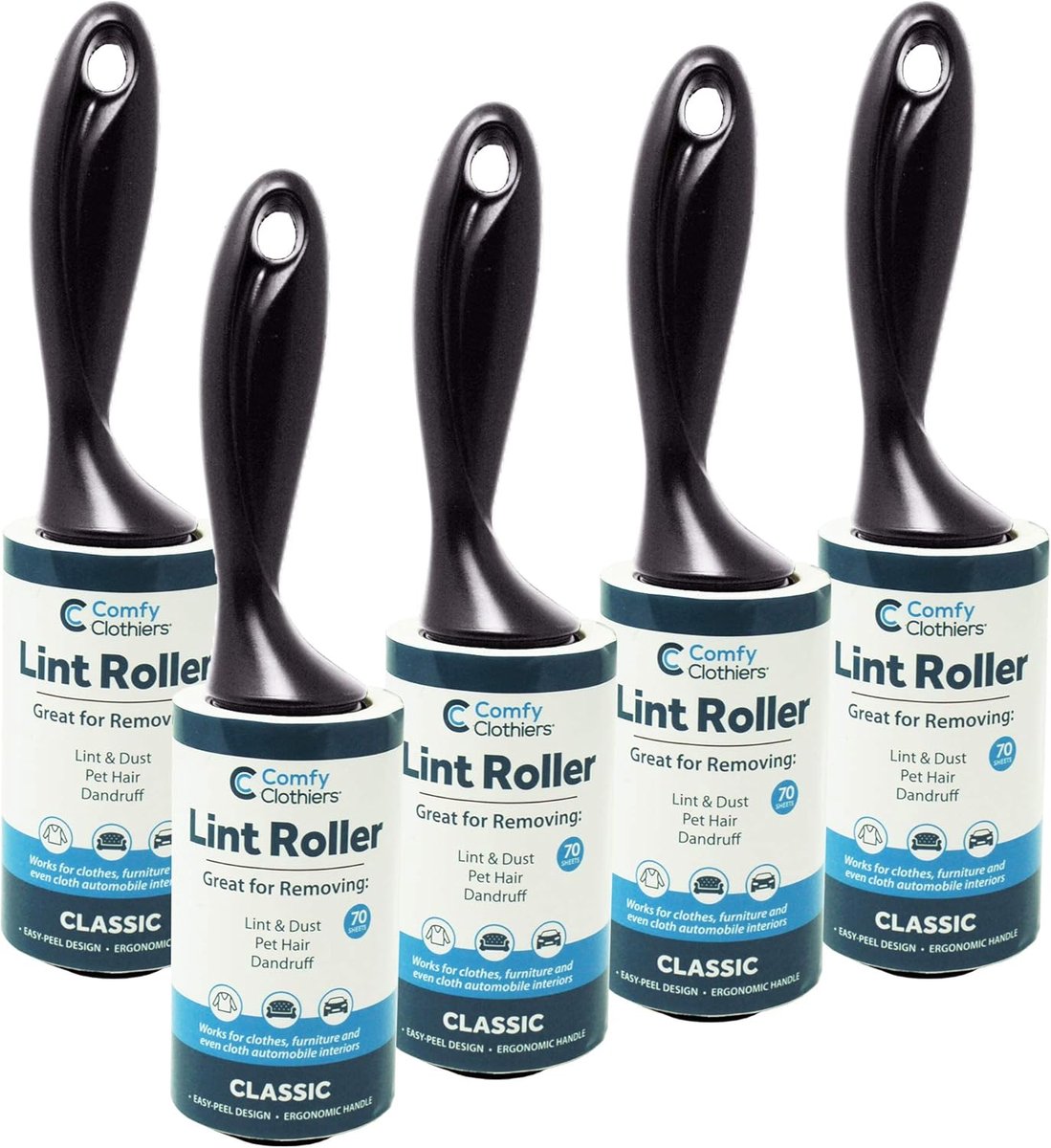 Extra plakzachte lintrolletjes voor kleding en meubels - 350 vel (5 rollen)