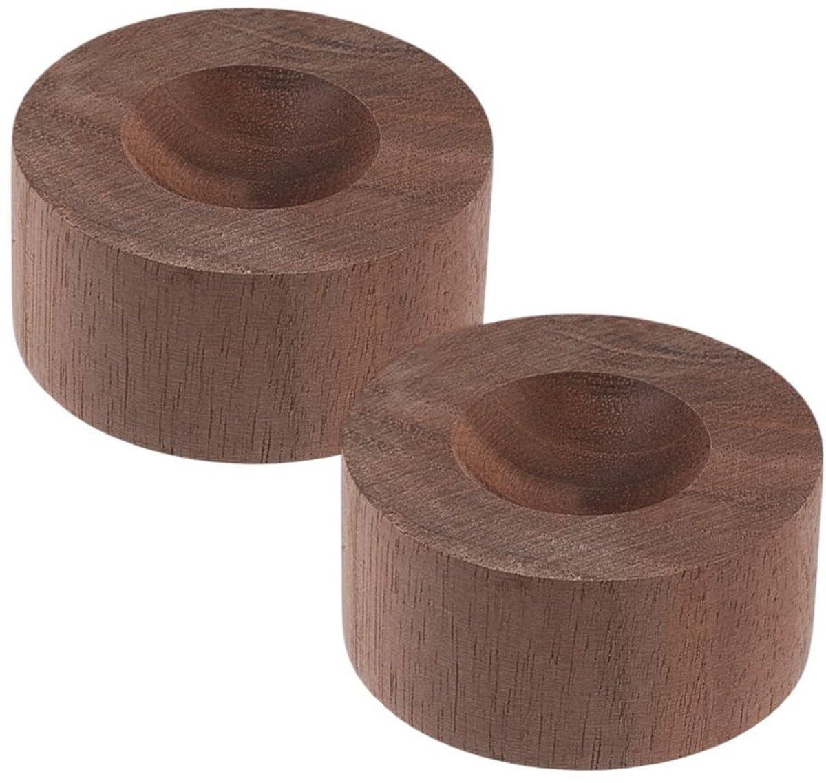 Dailygoods- Etherische Olie Diffuser - Houten Geurverspreider - Aromatherapie Diffuser - 2 Stuks - Natuurlijke Houtmateriaal - 5 cm Diameter