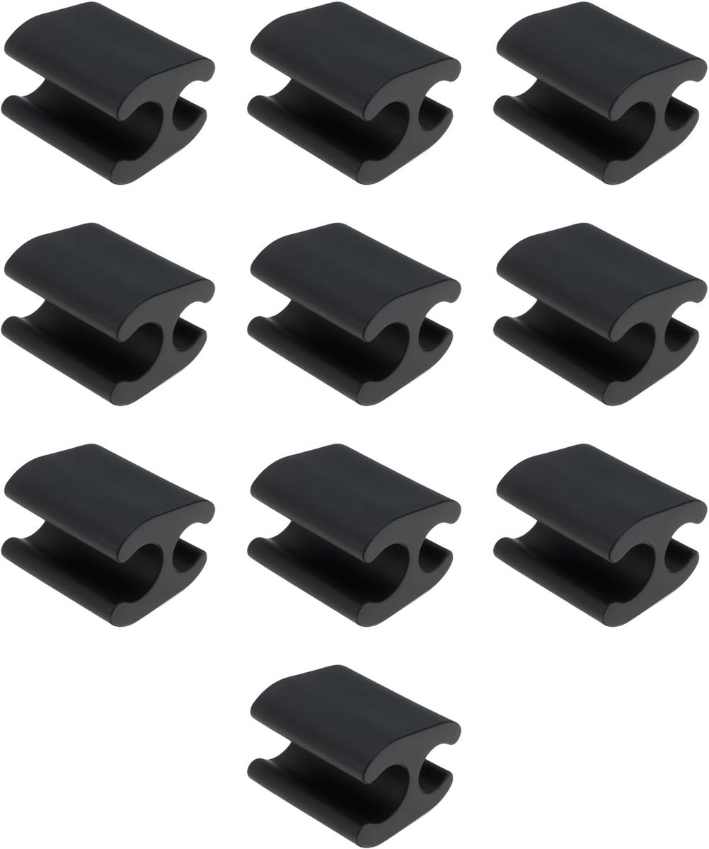 Dailygoods- Remkabelclip - 10 Stuks - Geschikt voor 4mm/5mm Kabels - Duurzaam Plastic - Eenvoudige Installatie - Voor Fietsframe - Fietskabelclip