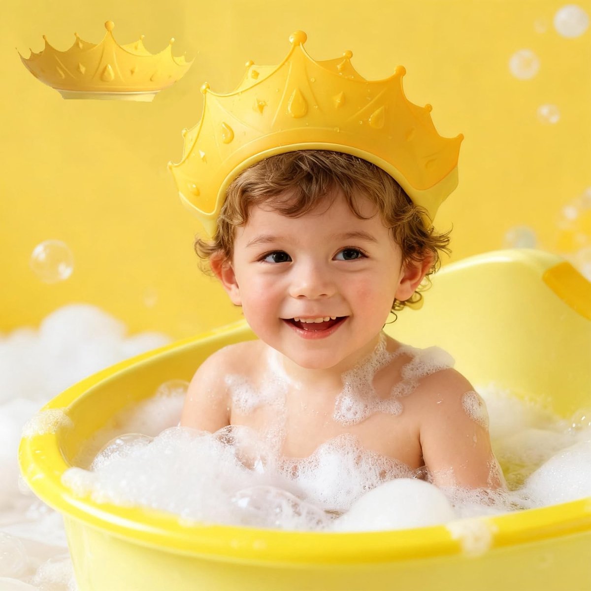 Dailygoods- Douchemuts Verstelbaar - Douchemuts Kind - Douchemuts Waterdicht - Douchemuts Kroon - Kinderbescherming - Hoogwaardig Materiaal - Haarwashelm