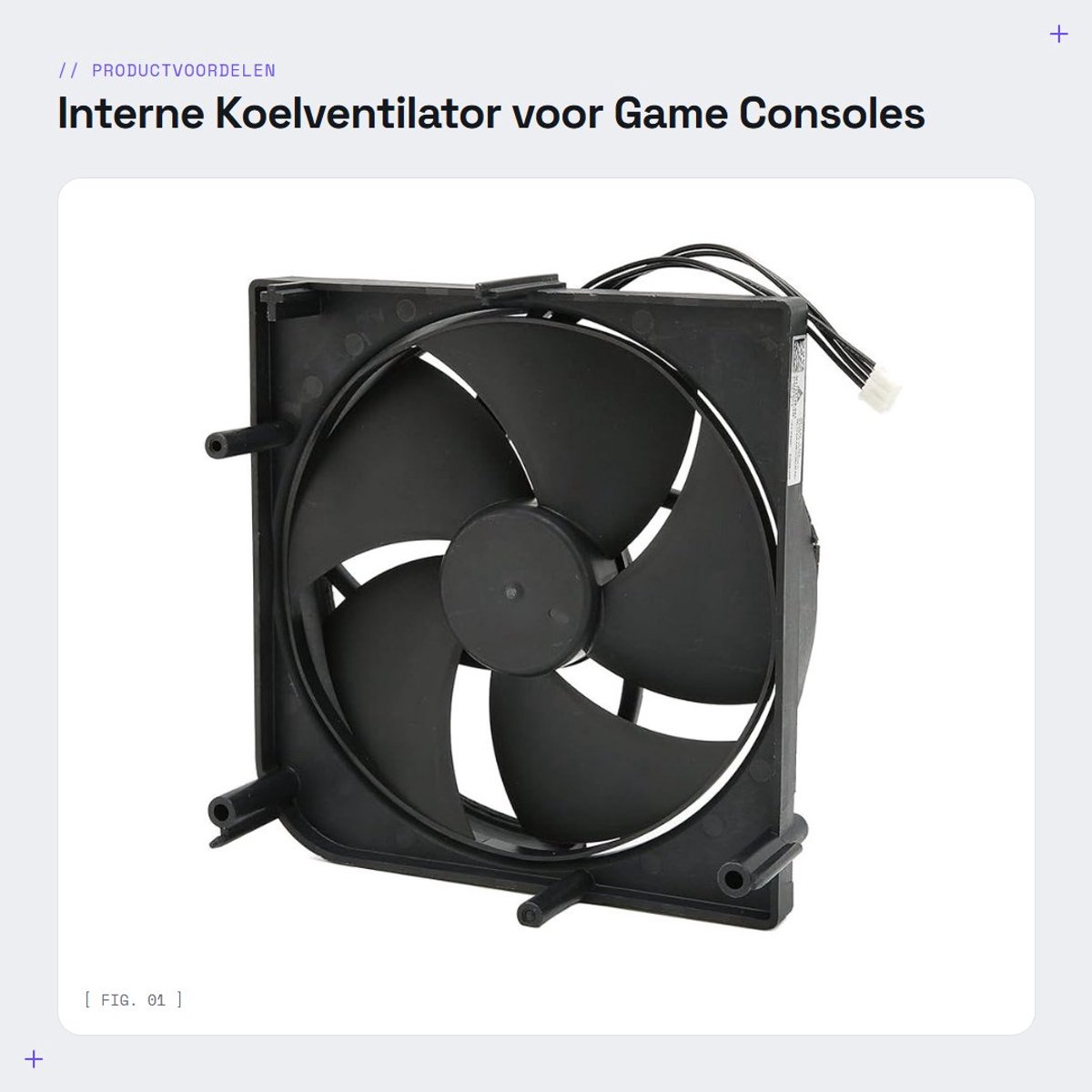 Dailygoods - Interne Koelventilator voor Game Consoles met Snelle Warmteafvoer