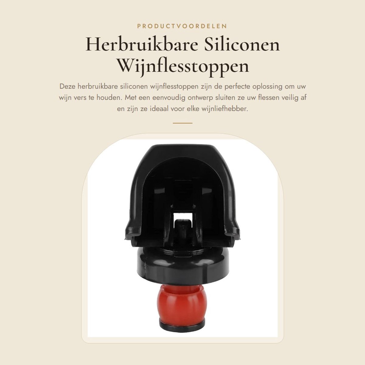 Dailygoods- Wijnflesstoppen 5-Pack - Herbruikbare Stoppen - Silicone/Bierfles Cover - Champagne/Flessenstopper - Cork/Sealing Plug - Zwart - Flesstopper