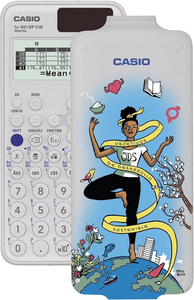 Wetenschappelijke Rekenmachine - Grafische Calculator - Studie en Werk - Meer dan 560 Functies - 12 Cijferig - Wit