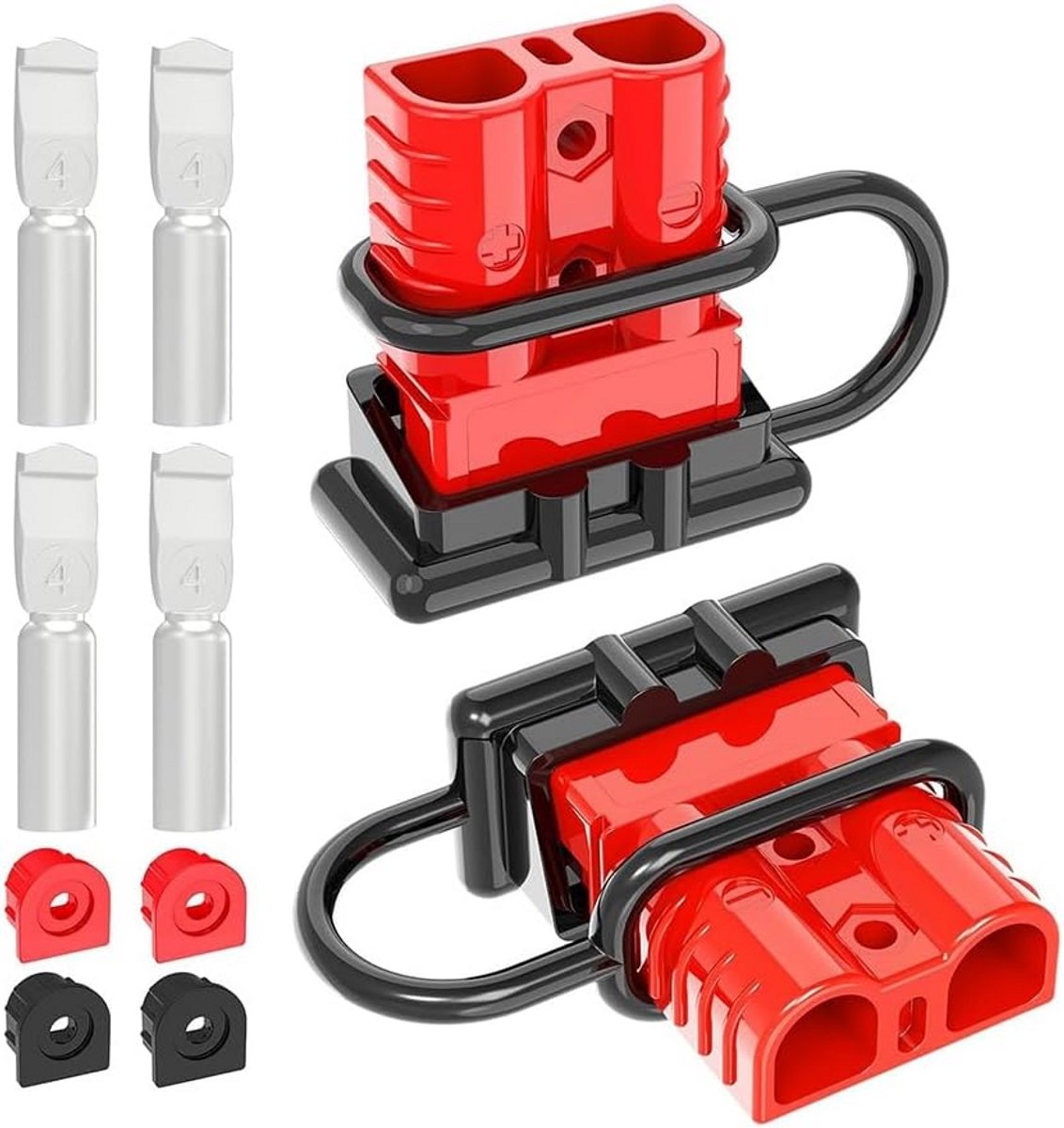 Accu Stekker - Batterij Connector - Voertuig Stroom - Snelle Aansluiting - 120 Ampère - Rood