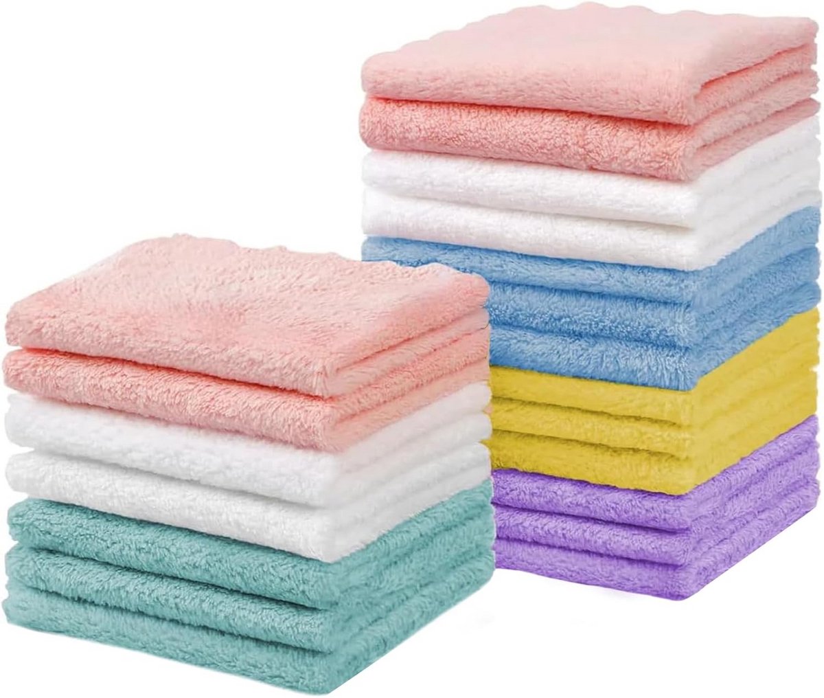 Baby Wasdoekjes - Zachte Doekjes - Baby Verzorging - Super Zacht - 24 Stuks - Multicolor