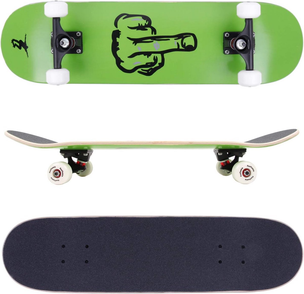 Skateboard Trickboard Straat Tricks ABEC-9 Lagers 78.5 cm Lengte Veel Kleuren