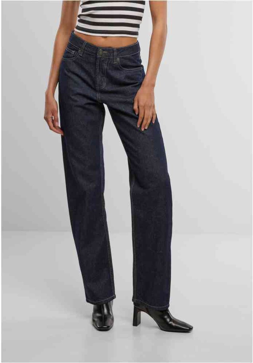 Urban Classics Straight Fit Broek rechte pijpen Taille 28 inch Blauw