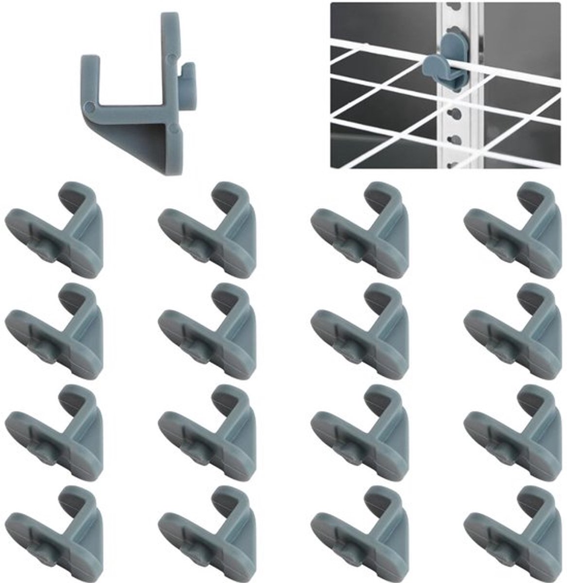 Solidchoice - Dailygoody - Diepvriezerhaak - Koelkastplankclips - 16