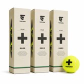 Tretorn Plus Tennisballen - 12 Stuks (3 x 4) - Drukloos - Lifetime Bounce Guarantee
