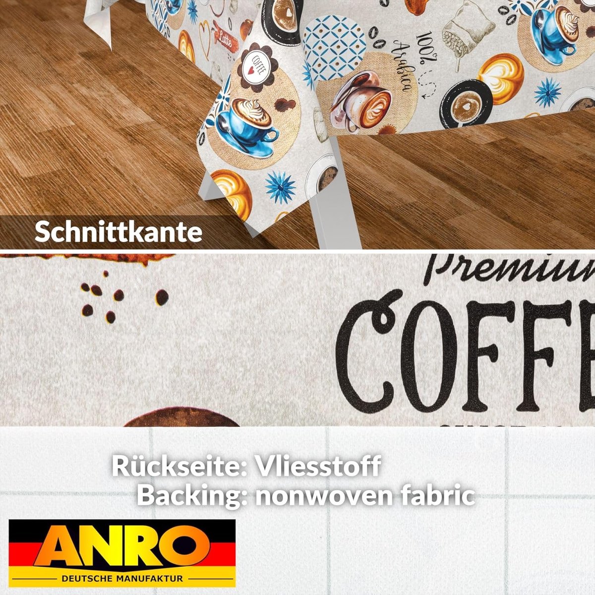 Olieverf Tafelkleed Rechthoekig 200x140 cm Waterafstotend & Afwasbaar Keuken en Terras