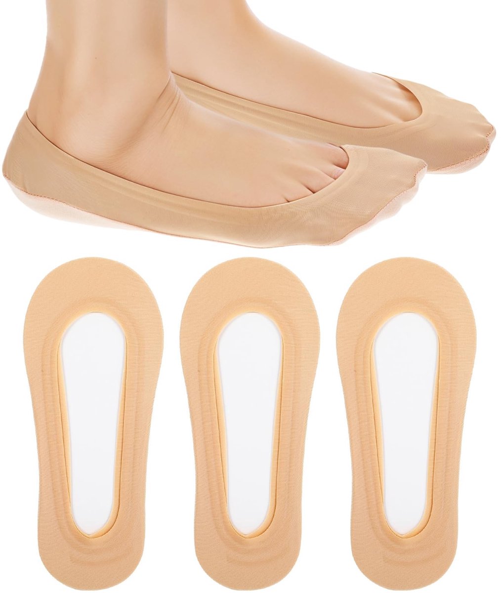 Dailygoods- No Show Sokken Dames - 3 Paar - Katoen/Nylon - Antislip - Ultra Low Cut - Ademend - Perfect voor Flats/Loafers - Footies