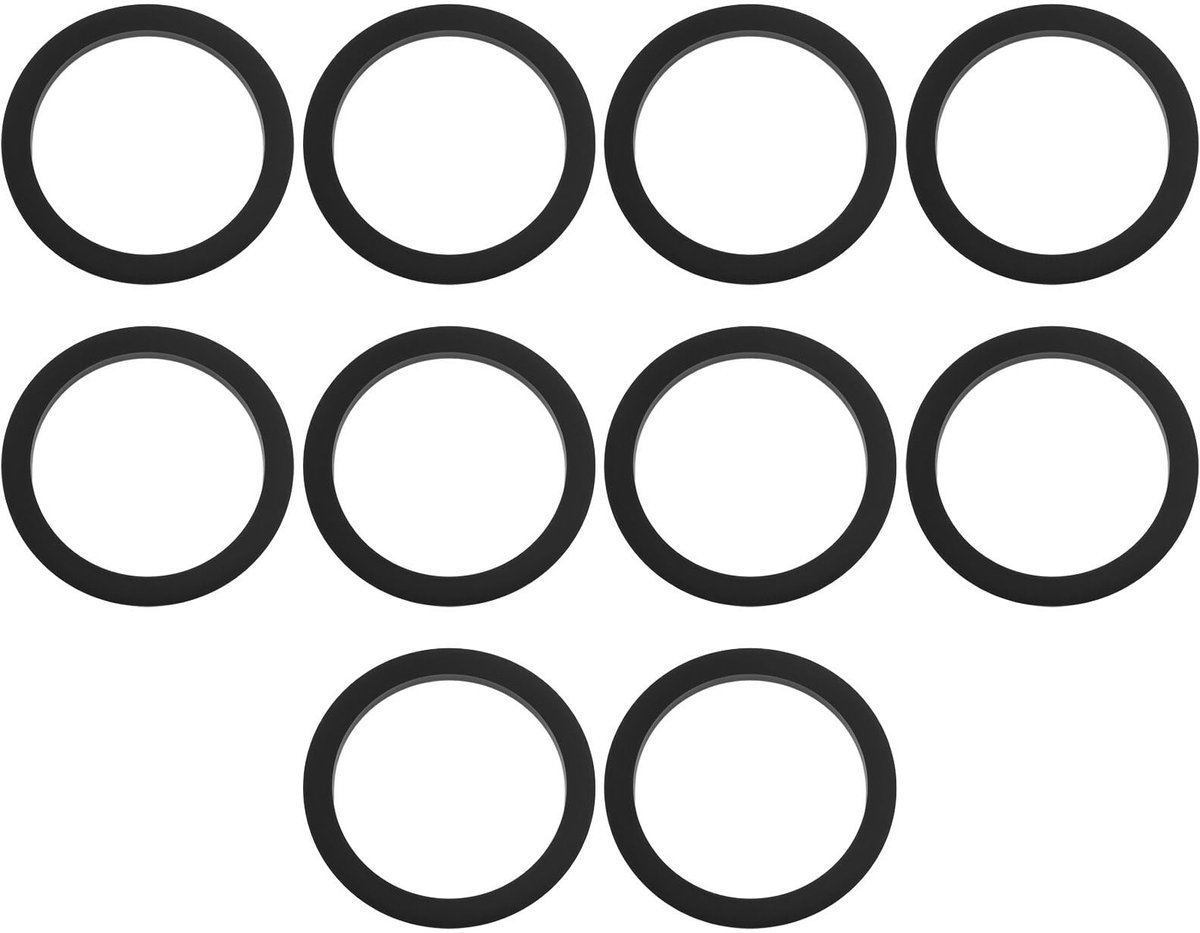 Dailygoods- Rubber Afdichtring Perfecte Pasvorm - 10 Stuks - Buitenmaat 3-3/4" - Binnenmaat 3" - Dikte 1/4" - Rubber Materiaal