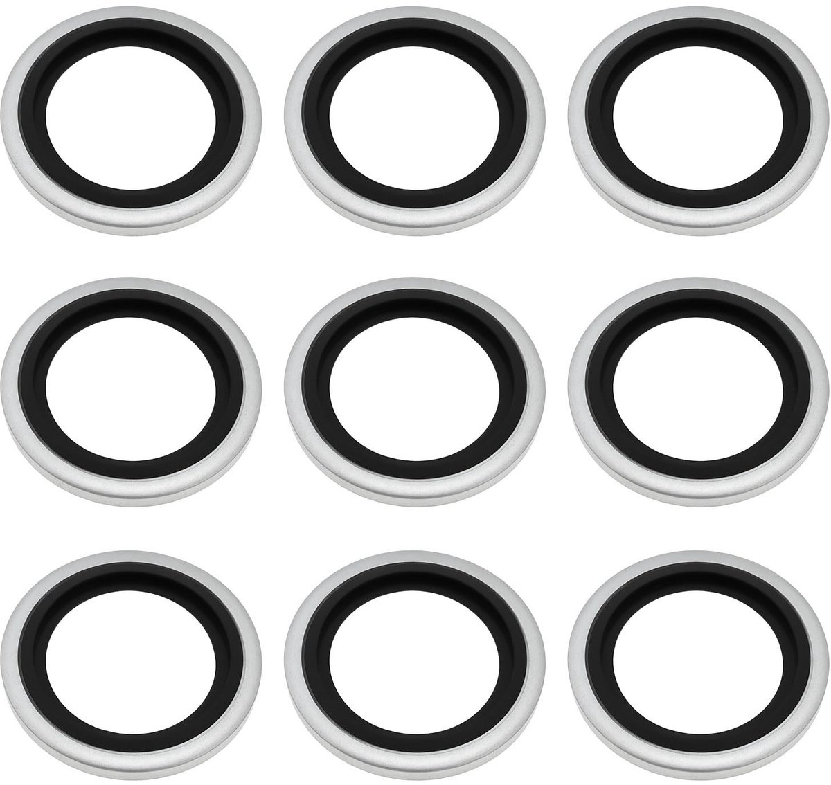 Dailygoods - 50 Stuks 1/2" Bonded Sluitringen voor Hydraulische Systemen