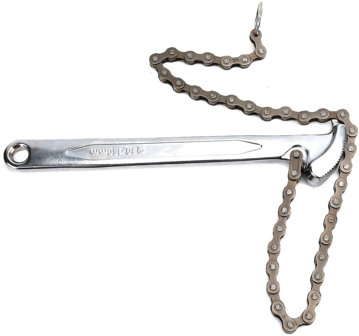 Dailygoods- Kettingsleutel 9 Inch - Verstelbaar - Roestvrij Staal - HRC60 Hardheid - Stevig Verbonden Ketting - Duurzaam Bekledingsmateriaal - Pijptang