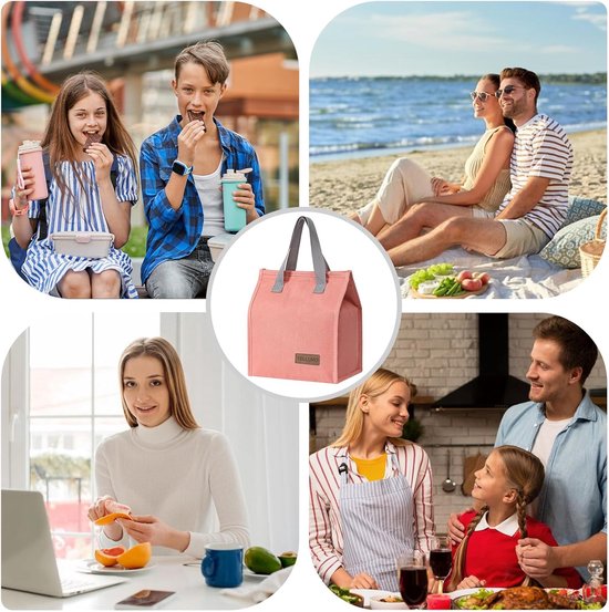 Geïsoleerde Lunchtas Groot en Lekvrij - Herbruikbare Koeltas voor Dames & Heren - Ideaal voor Werk, School of Picknick — afbeelding 4