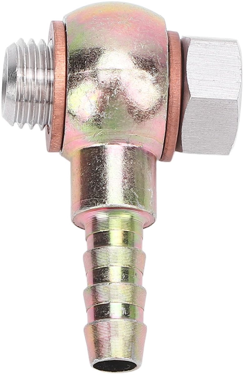 Dailygoods - 7/16" x 20 UNF RVS Banjo Adapter met 8mm Barb voor Hydraulische Systemen