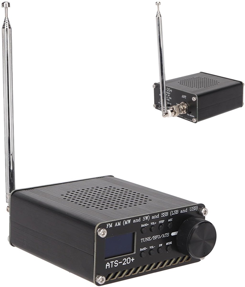 Dailygoods - Radio-Ontvanger - Draagbaar - Wereldwijd FM-uitzending - Zeer Gevoelig - Kleine Digitale Ontvanger - Geschikt voor Kamperen - Type C