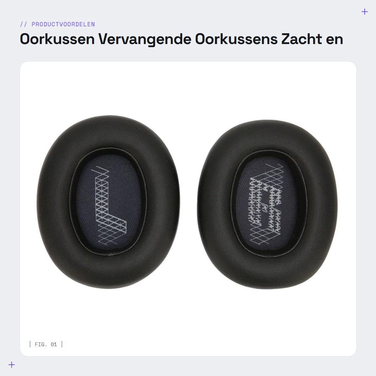 Dailygoods- Oorkussen Vervanging - Zachte Oorkussens - Ruisonderdrukking - Compatibel met Live 650BTNC - Lichtgewicht - Comfortabel ontwerp - Hoofdtelefoon Oorkussen