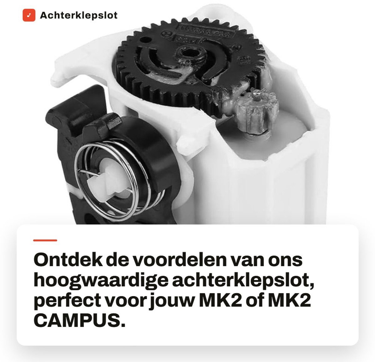 Dailygoods- Achterklepslot Hoge Sterkte - Centrale Vergrendeling - Kofferbak Slot - Duurzaam Kunststof/Metaal - Lichtgewicht - Geschikt voor CLIO MK2/MEGANE/TWINGO - Kofferbakslot