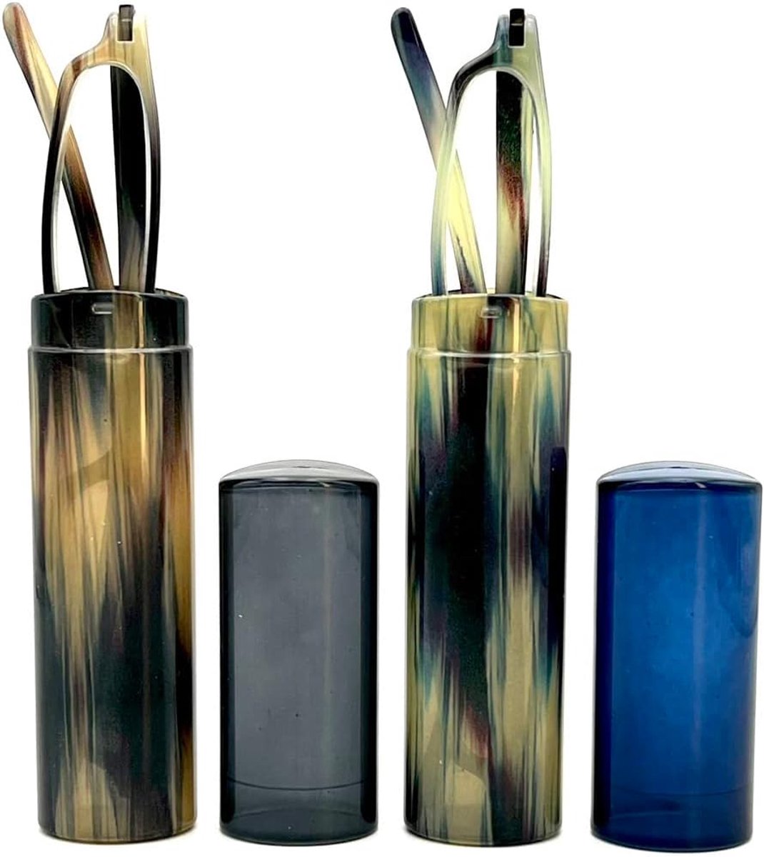 Leesbril Blauwlichtblokkerend - Lezers Kleine Tube - Comfortabel Lezen - Lichtgewicht Slank - Uniseks Volwassene - Blauw