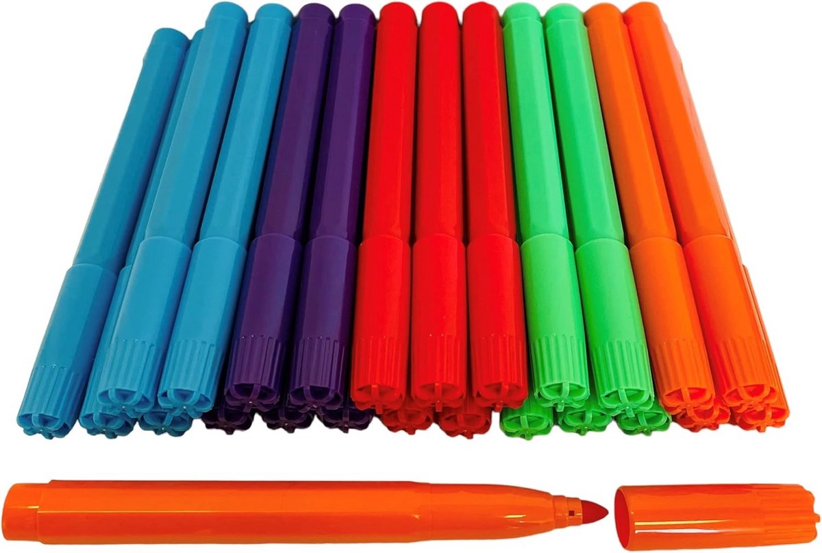 Vilt Markers - Bingo Stiften - Bingo Avonden - Niet Lekken - 25 Stuks - 5 Kleuren
