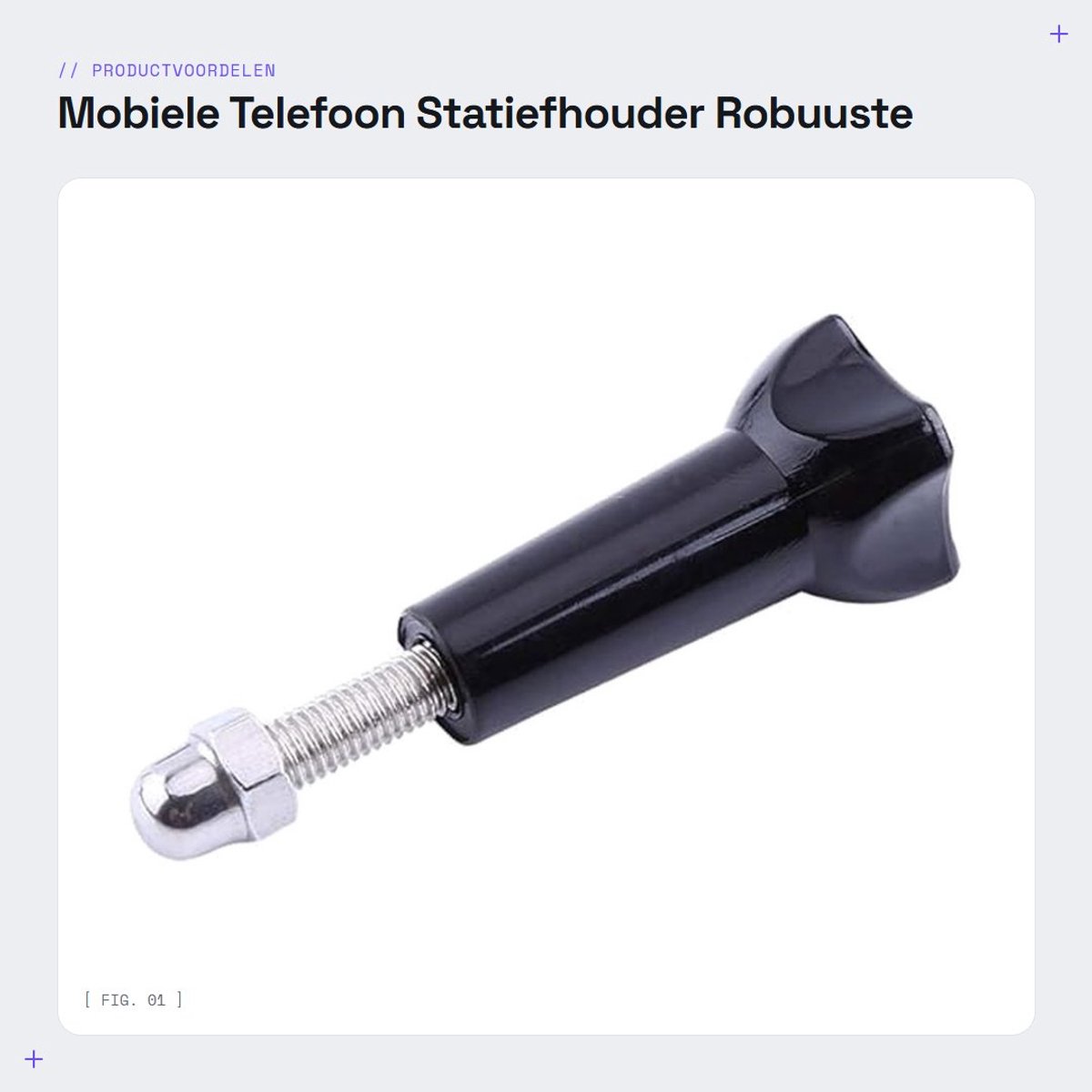 Dailygoods- Smartphone Statiefhouder - Robuust - Lichtgewicht - Duurzaam - Camera-accessoires - Snelsluiting - Compatibel met 2/3/3+/4-camera - Camera Statief