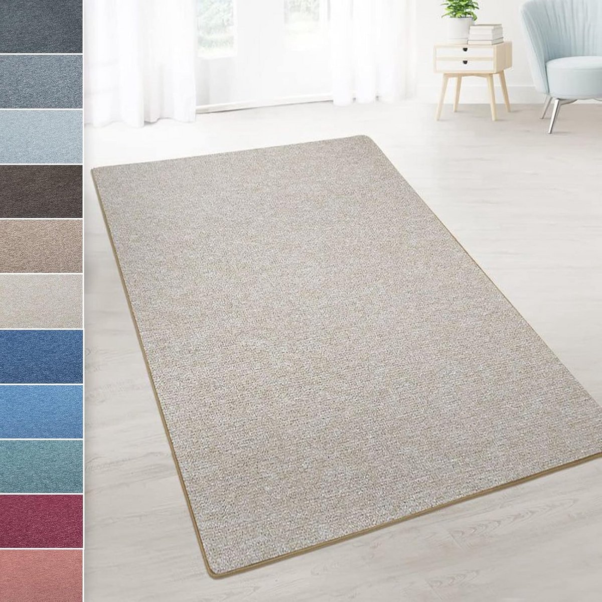 Tapijtloper - Vloerbedekking - Hal Inrichting - Onderhoudsvriendelijk - 80x300 cm - Beige