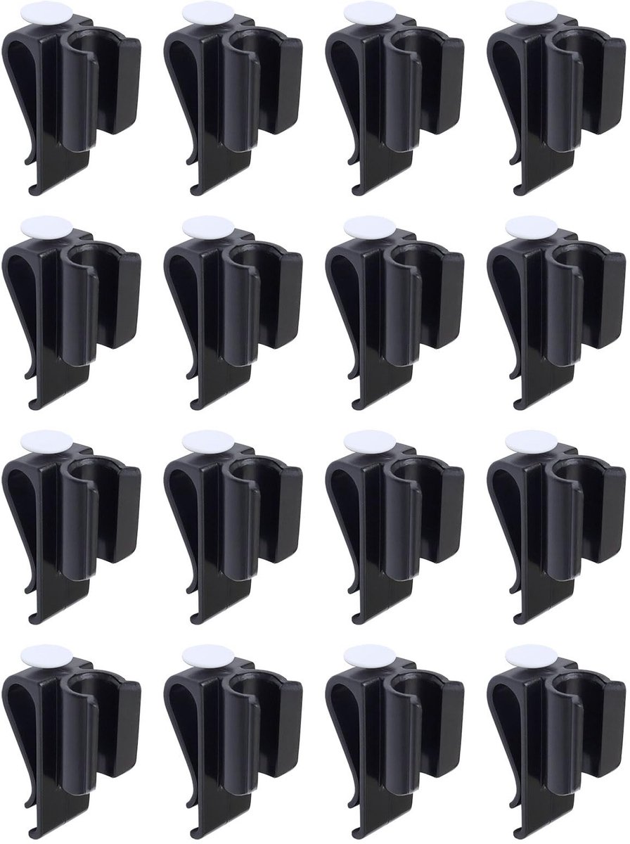 Dailygoods- Putterhouder 16 Stuks - Golf Club Organizer - Lichtgewicht - Duurzaam Plastic - Bevestigingsclips - Voor Golfer - Golfclubhouder