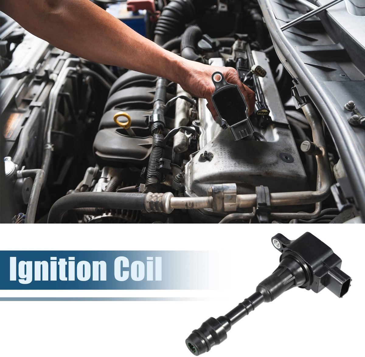 Dailygoods- Ontstekingsspoel Zwart - Vervanging - Infiniti FX45 - 4.5L V8 - Plastic/Metaal - 15.3x9x4cm - Bobine