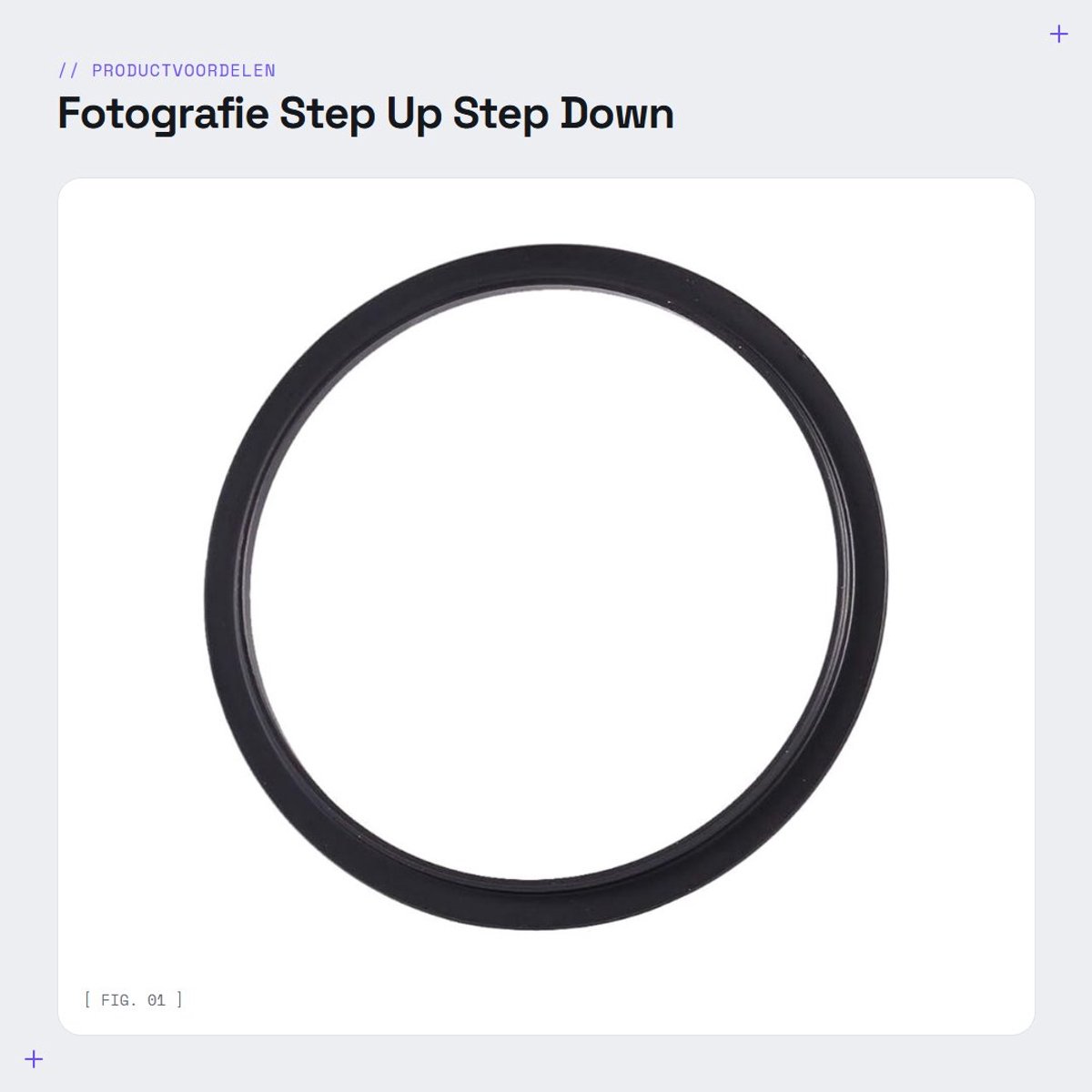 Dailygoods - Fotografie Step Up Step Down Rings - Lens Filter Ring Adapter - 67 mm tot 72 mm - Foto Accessoire - Geschikt voor DSLR/SLR Camera
