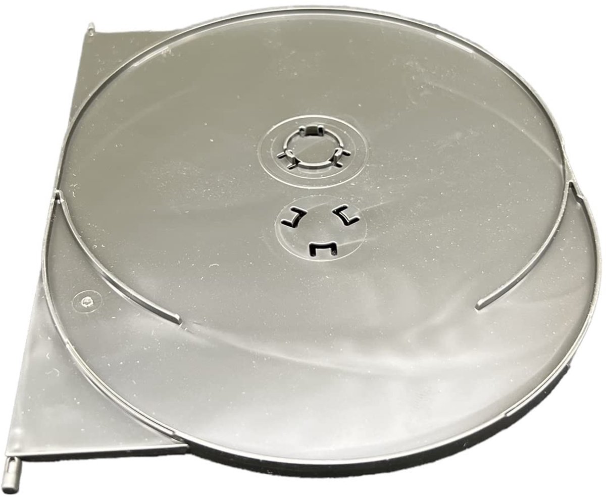 Dailygoods- Disc Tray Dubbel - Amaray DVD Houder - Capaciteit 2 Discs - Zwart - Geschikt voor 14mm Enclosure - Inclusief Clips